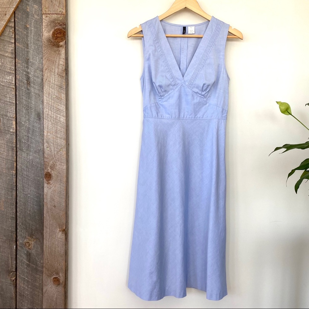 J. Crew 💯 cotton midi dress with back tie